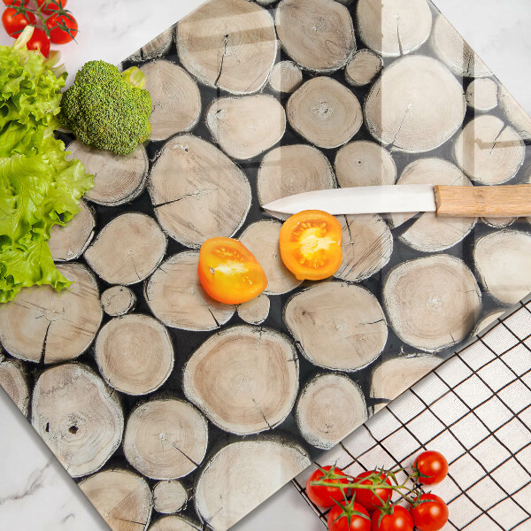 Induction hob protector Wood trunks of the tree