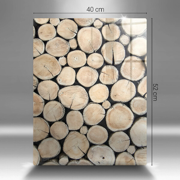 Induction hob protector Wood trunks of the tree