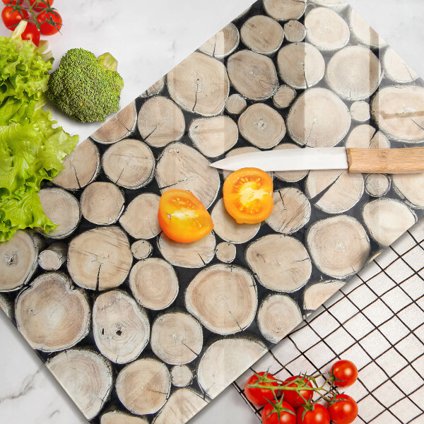 Induction hob protector Wood trunks of the tree