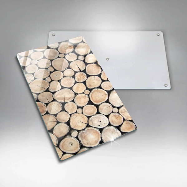 Induction hob protector Wood trunks of the tree