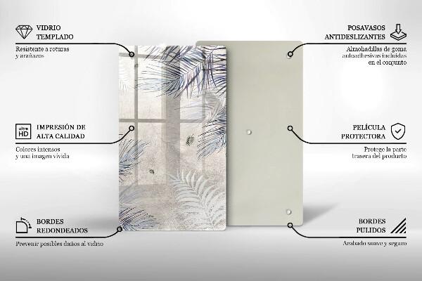 Worktop cover Subtle leaves