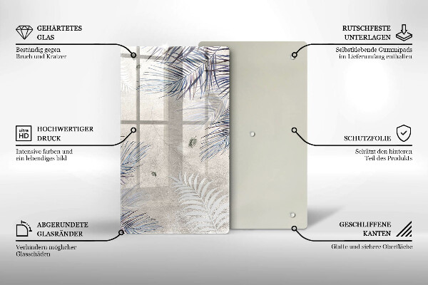 Worktop cover Subtle leaves