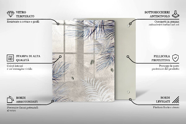 Worktop cover Subtle leaves