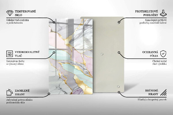 Worktop cover Pastel marble