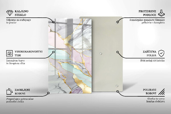 Worktop cover Pastel marble