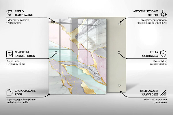 Worktop cover Pastel marble