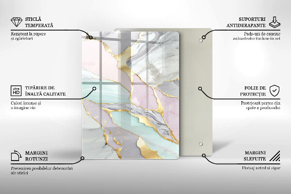 Worktop cover Pastel marble