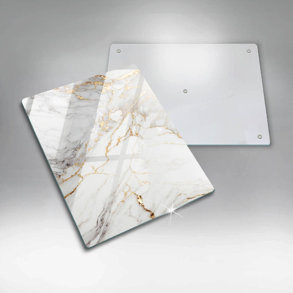Worktop cover Light marble with gold