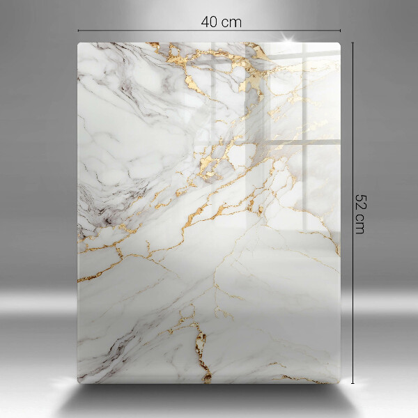 Worktop cover Light marble with gold