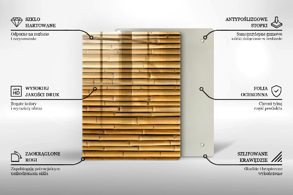 Induction hob protector Nature boho bamboo