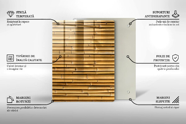 Induction hob protector Nature boho bamboo