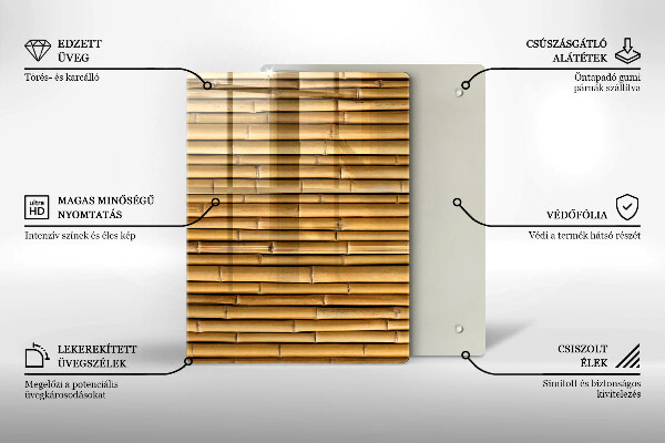 Induction hob protector Nature boho bamboo