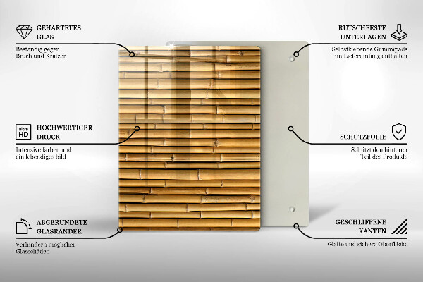 Induction hob protector Nature boho bamboo