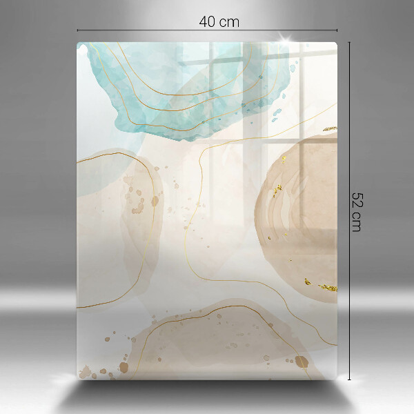 Induction hob protector Boho, spots and gold