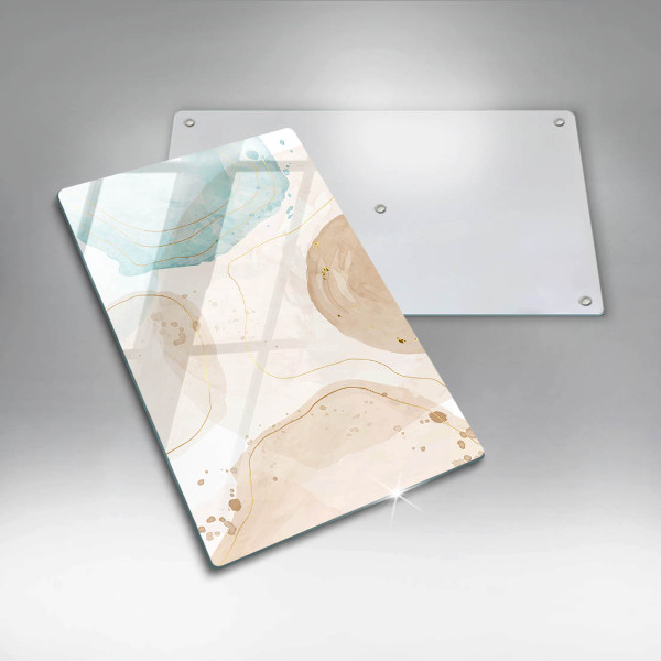 Induction hob protector Boho, spots and gold