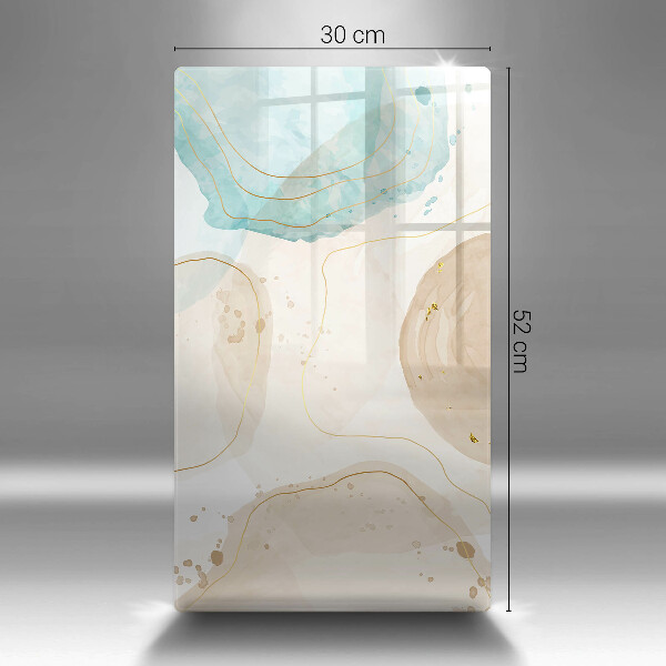 Induction hob protector Boho, spots and gold