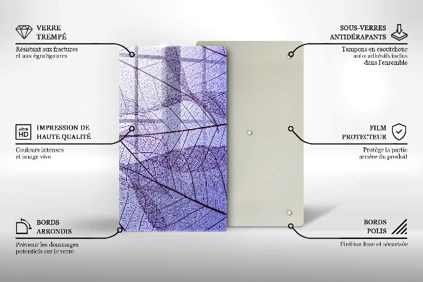 Kitchen countertop cover Leaves with veins