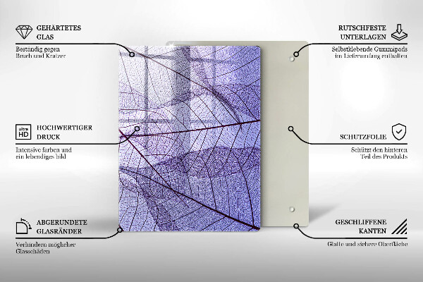 Kitchen countertop cover Leaves with veins