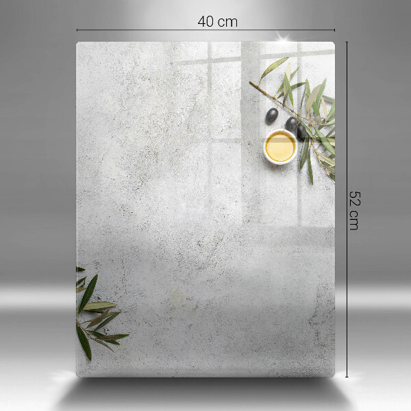 Kitchen countertop cover Olives on concrete