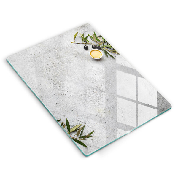 Kitchen countertop cover Olives on concrete