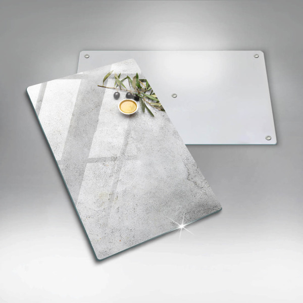 Kitchen countertop cover Olives on concrete