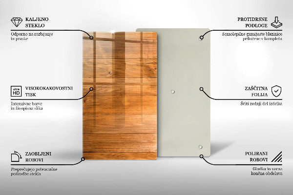 Kitchen countertop cover Wooden planks