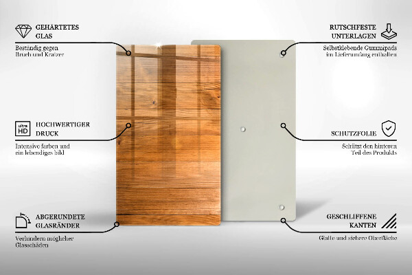 Kitchen countertop cover Wooden planks