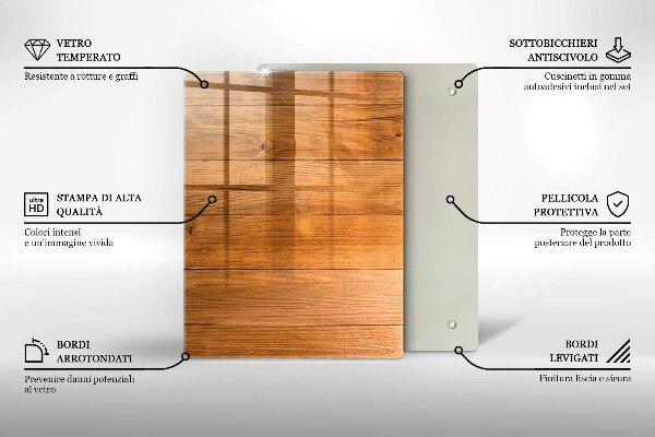 Kitchen countertop cover Wooden planks