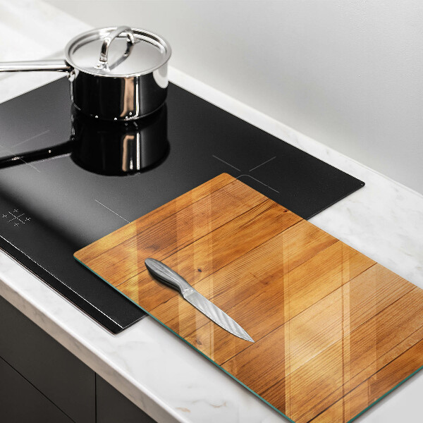 Kitchen countertop cover Wooden planks