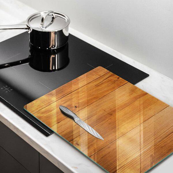 Kitchen countertop cover Wooden planks