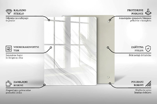 Kitchen countertop cover Delicate marble