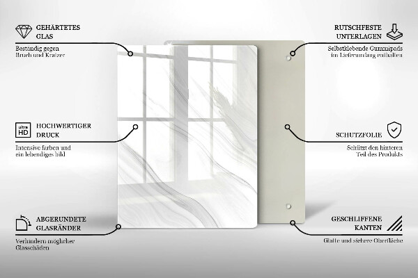 Kitchen countertop cover Delicate marble