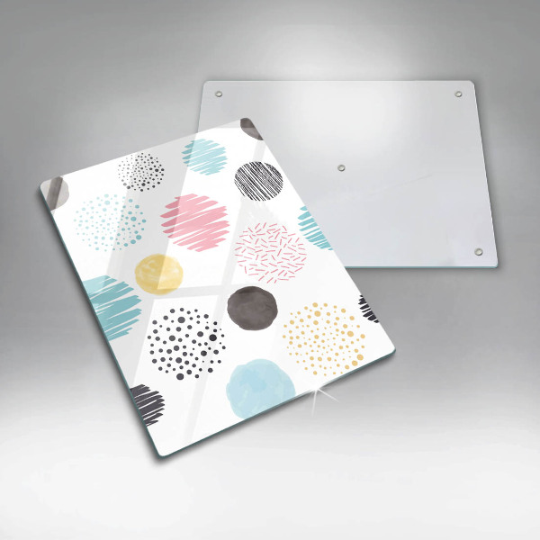 Kitchen countertop cover Painted shapes