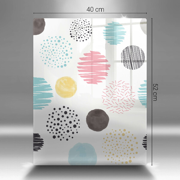 Kitchen countertop cover Painted shapes