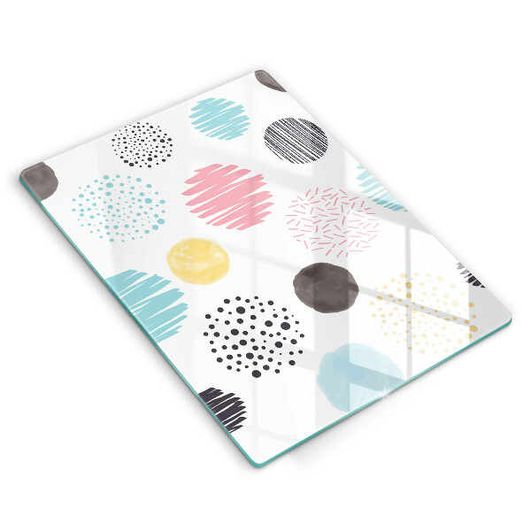 Kitchen countertop cover Painted shapes