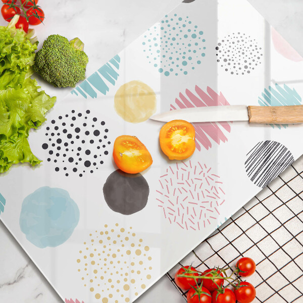 Kitchen countertop cover Painted shapes