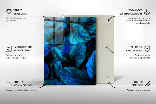 Kitchen countertop cover Jungle vegetation leaves