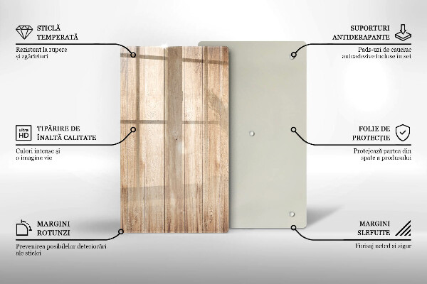 Kitchen countertop cover Wooden planks