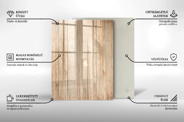 Kitchen countertop cover Wooden planks