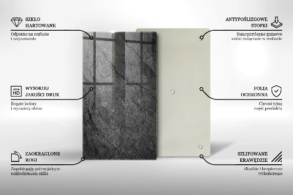 Induction hob protector Stone texture