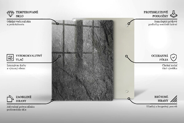 Induction hob protector Stone texture