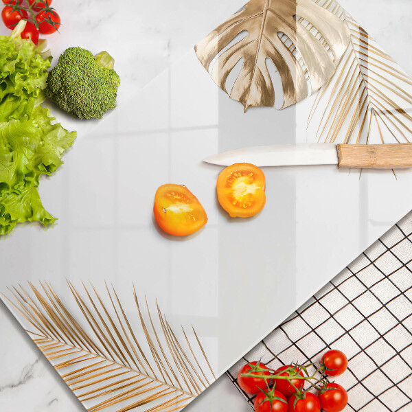 Induction hob protector Golden leaves
