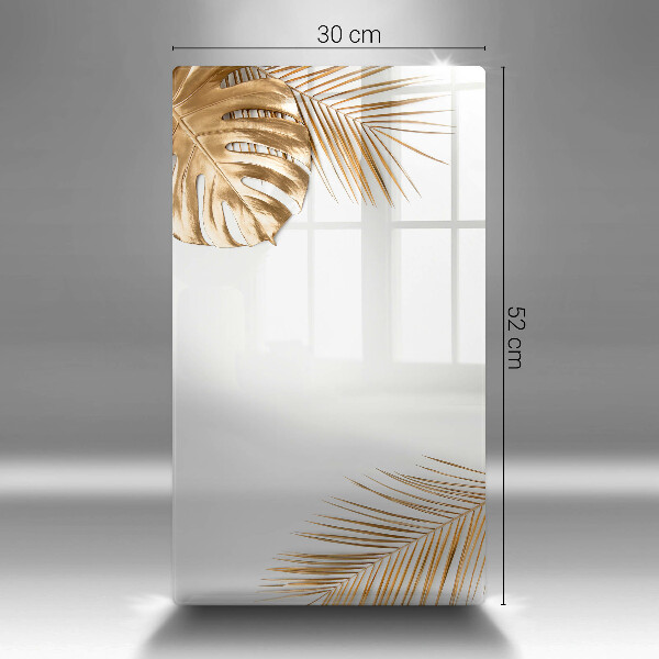 Induction hob protector Golden leaves