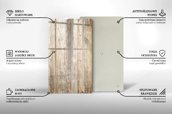 Induction hob protector Wooden planks