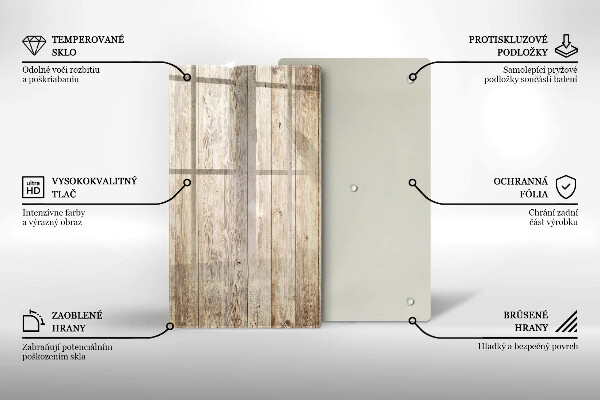 Induction hob protector Wooden planks