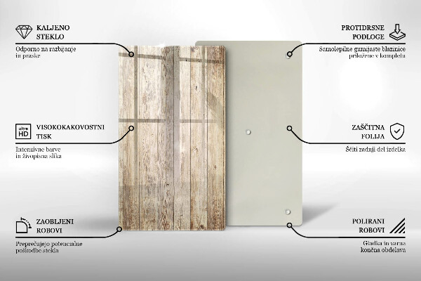 Induction hob protector Wooden planks