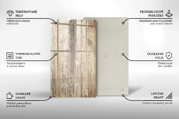 Induction hob protector Wooden planks