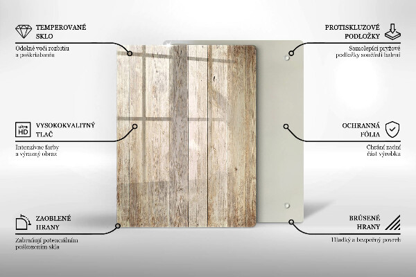 Induction hob protector Wooden planks