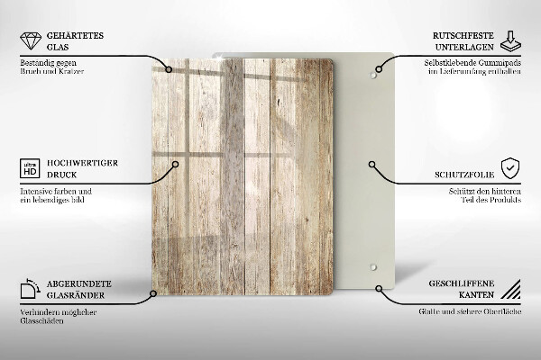 Induction hob protector Wooden planks