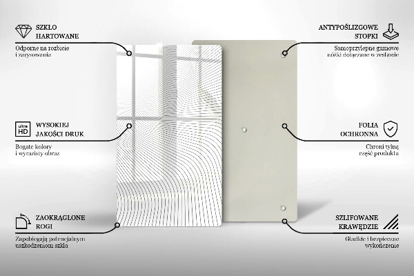 Induction hob protector Modern Line pattern